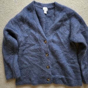 Women's Blue Cardigan Sweater